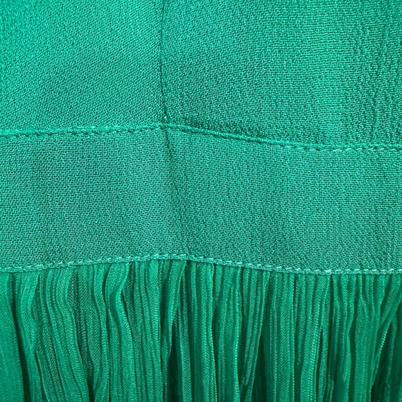 Anthropologie HD in Paris green spaghetti strap midi dress Size 12 petite - Picture 9 of 9